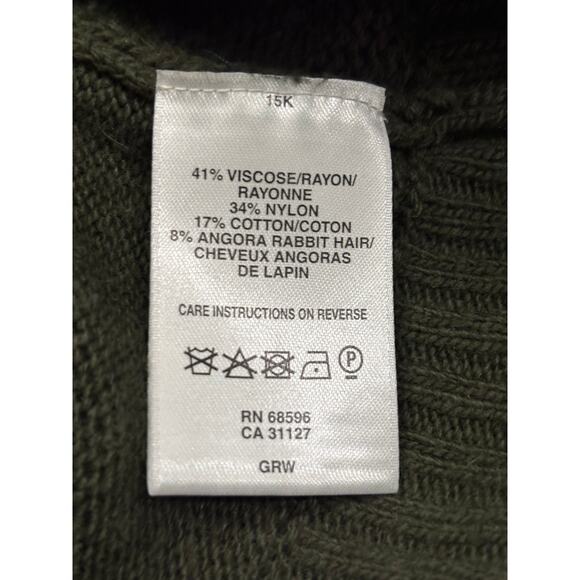 DKNYC Olive Green Chevron Knit Sweater - Picture 6 of 7